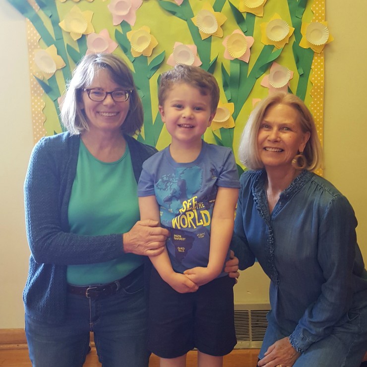 Bev and Gail with student